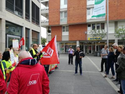 GEBA-Reiniger*innen in Aktion in Viersen