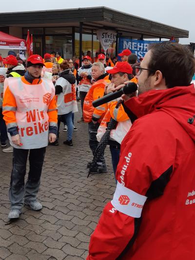Warnstreik bei Xella in Rotenburg
