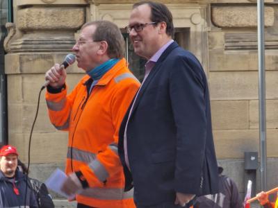 Forst-Warnstreik in Stuttgart Forst-Warnstreik in Stuttgart