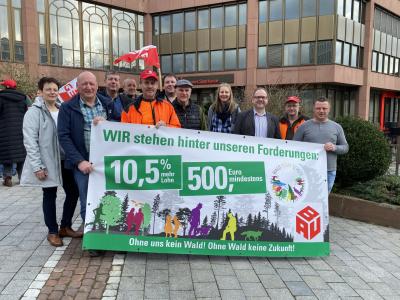 Demo Tarifverhandlungen Forst Hessen Demo Tarifverhandlungen Forst Hessen