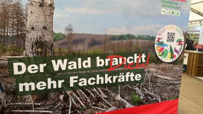 Messestand der Kampagne WALD KLIMA SCHUTZ Messestand der Kampagne WALD KLIMA SCHUTZ