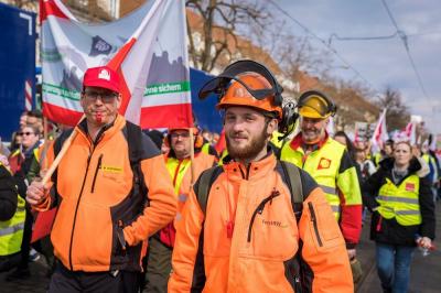 IG BAU-Mitglieder in Potsdam