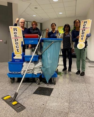 Beschäftigte der Firma Piepenbrock in Osterode