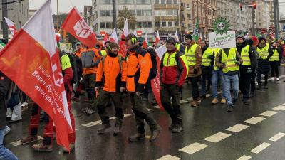 Demonstrationszug in Mainz