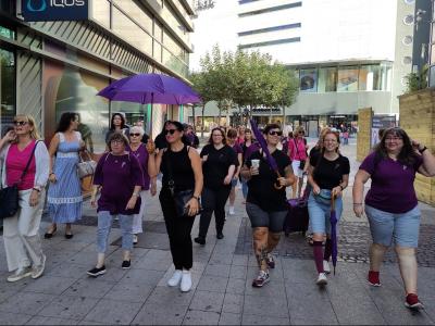 IG BAU Frauen bei einer gemeinsamen Aktion in Frankfurt