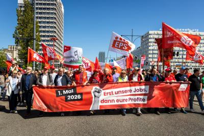 Demonstration zum 1. Mai in Berlin
