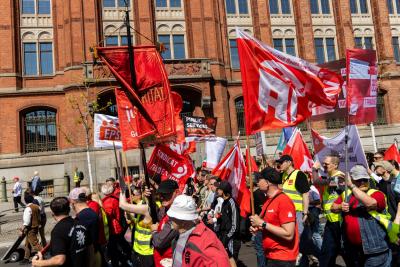 Demonstration zum 1. Mai in Berlin