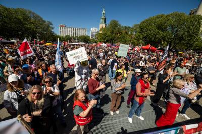 Demonstration zum 1. Mai in Berlin