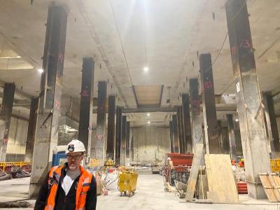 Begehung der Baustelle Marienhof