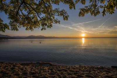 Sonnenuntergang über dem Chiemsee