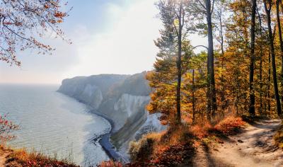 Blick auf Rügener Kreidefelsen