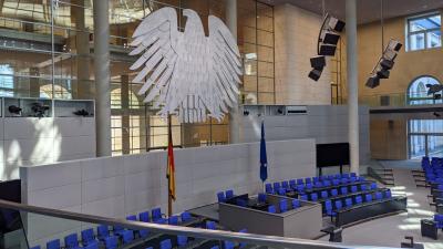 Plenarsaal des Reichstags in Berlin