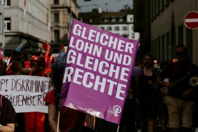 Demonstration für Frauenrechte