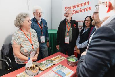 Stand der IG BAU Senioren